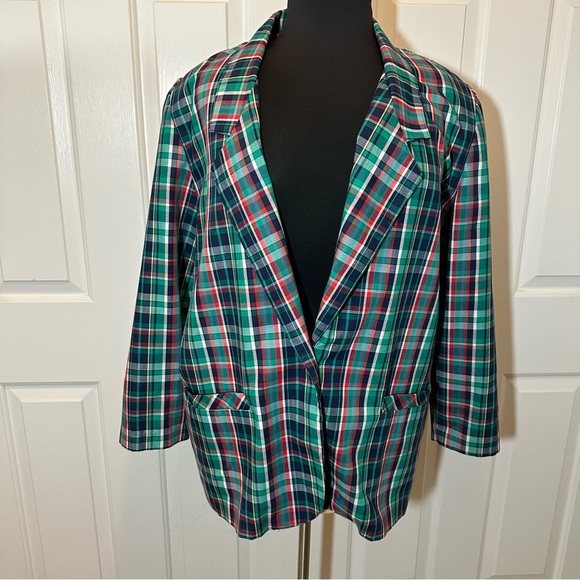Alfred Dunner women’s vintage plaid blazer 22W - Picture 6 of 8